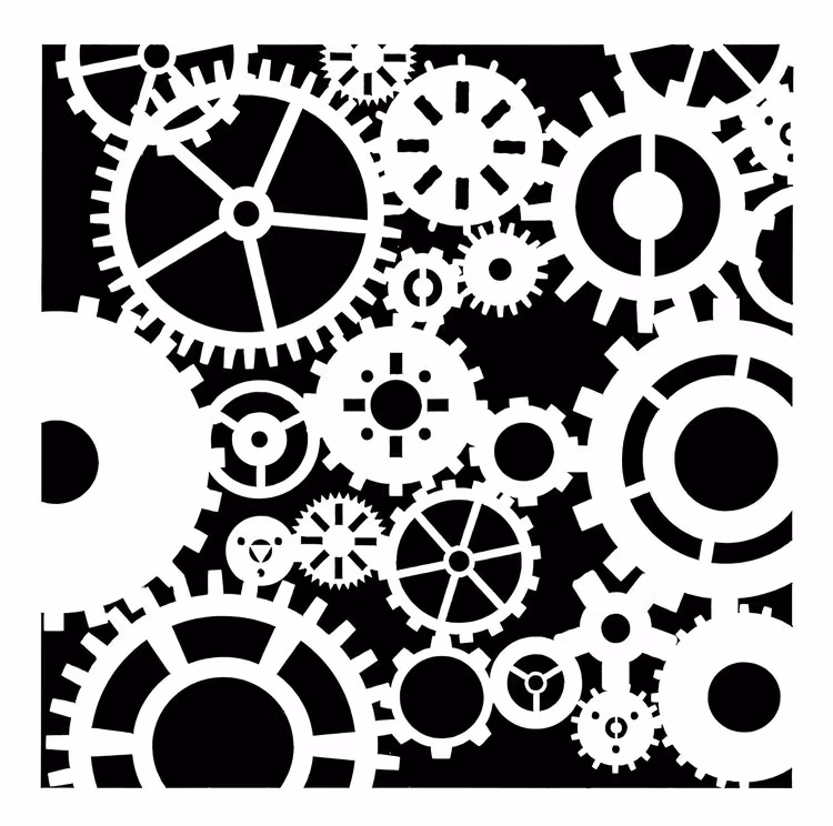 SCHABLON - Posh Chalk Stencils - Steampunk Flair