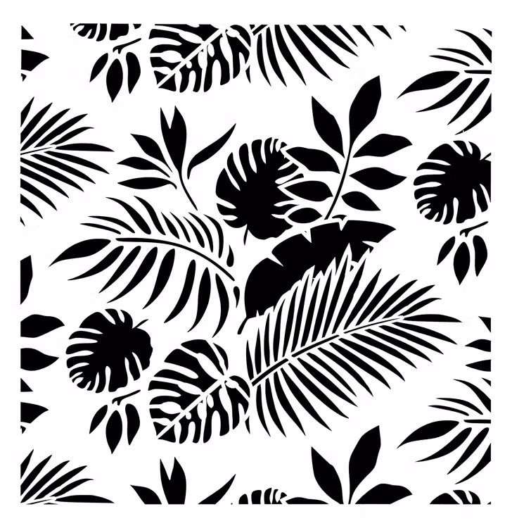 SCHABLON - Posh Chalk® Stencils - Tropical Leaves