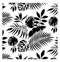 Posh Chalk® Schablon - Tropical Leaves 50x50cm