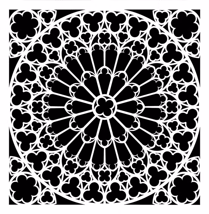 SCHABLON - Posh Chalk Stencils - Stone Rosette