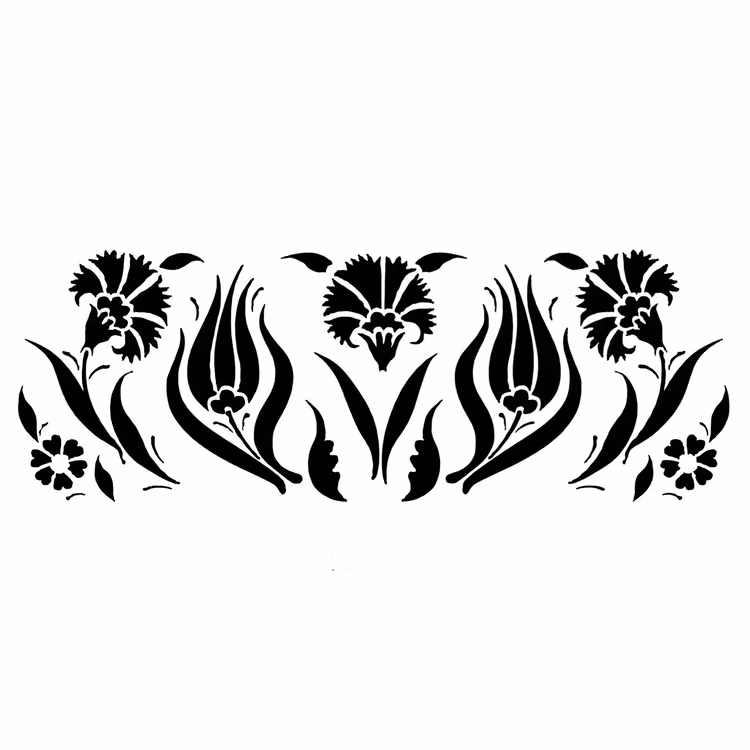 SCHABLON - Posh Chalk Stencils - Tulip Border