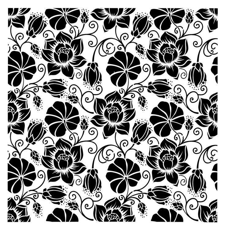 SHABLONER - Posh Chalk Stencils - Water Lilly Flowers