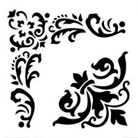 Posh Chalk® Schablon - WoodUbends 30x30cm