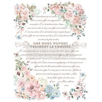 Re Design Décor Transfers® - Pure Light Floral ca 61x89cm