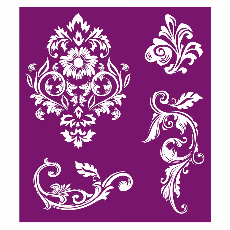 BELLES & WHISTLES - Silk Screen Stencil  - Floral