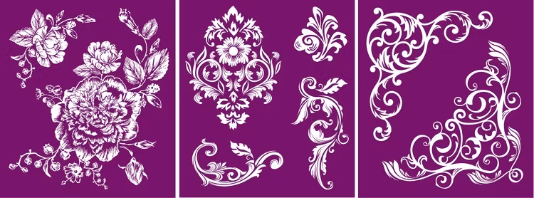 BELLES & WHISTLES - Silk Screen Stencil  - Floral