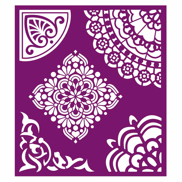 BELLES & WHISTLES - Silk Screen Stencil  - Mosaic