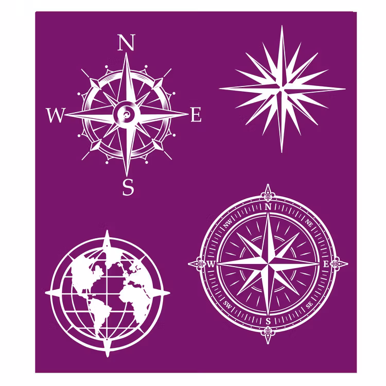 BELLES & WHISTLES - Silk Screen Stencil  - Nautical