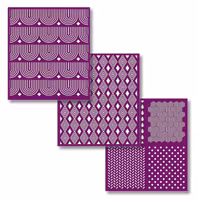 Belles and Whistles -  Silk Screen Stencils - PATTERN - 3st ca 20x23cm