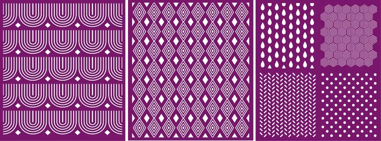 BELLES & WHISTLES - Silk Screen Stencil - Patterns