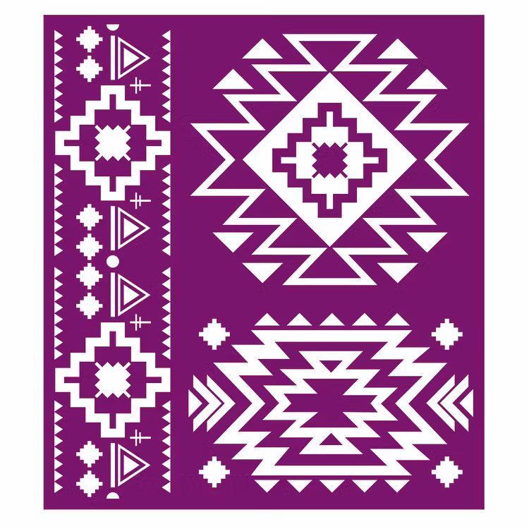 BELLES & WHISTLES - Silk Screen Stencil - Western Boho
