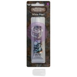 Art Alchemy METALLIQUE WAX - Metallisk Vaxpasta PEARL WHITE 20ml