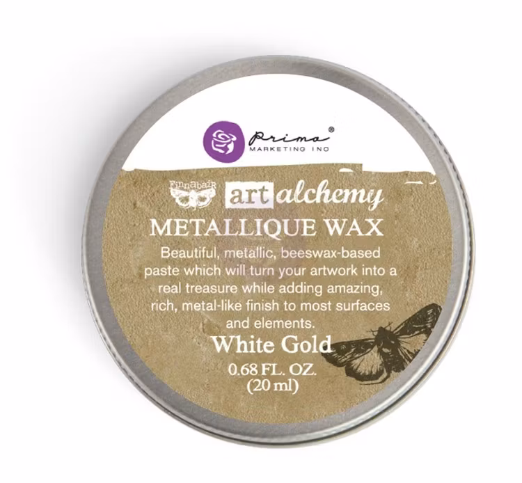 FINNABAIR Art Alchemy Metallique Wax - White Gold