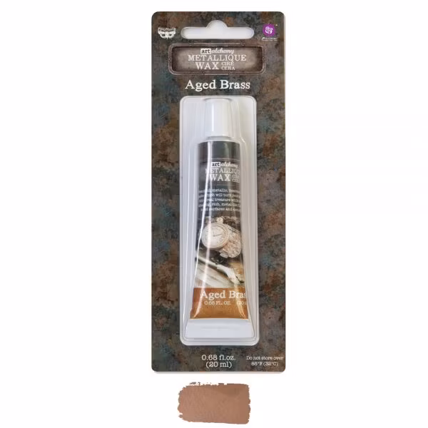 Art Alchemy METALLIQUE WAX - Metallisk Vaxpasta AGED BRASS 20ml