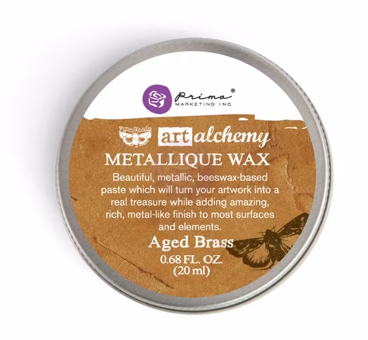 Art Alchemy METALLIQUE WAX - Metallisk Vaxpasta AGED BRASS 20ml