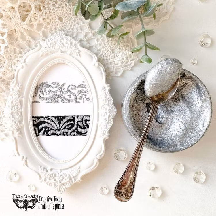 Finnabair - Art Extravagance Jewel Texture Embossing Paste - DIAMOND RINGS