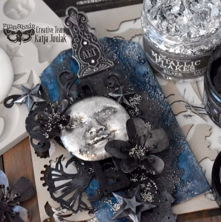 Finnabair - Art Extravagance Jewel Texture Embossing Paste - SPARKLING ONYX