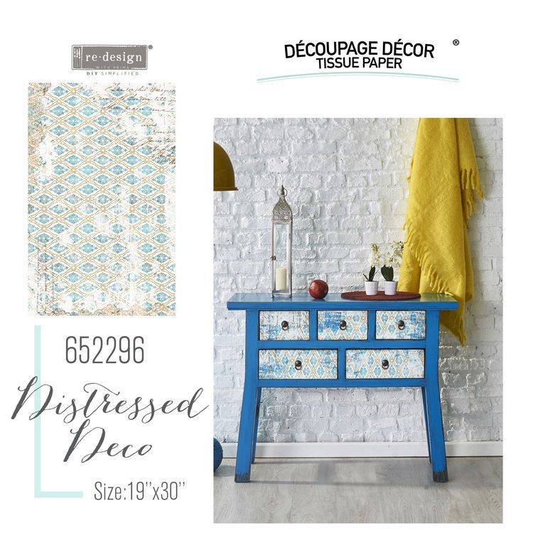 Re Design Tissue Paper - Distressed Deco