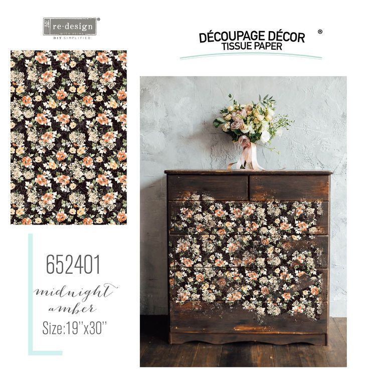 Re Design Tissue Paper - Midnight Amber