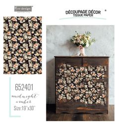 Re Design Tissue Paper - Midnight Amber 48x76cm