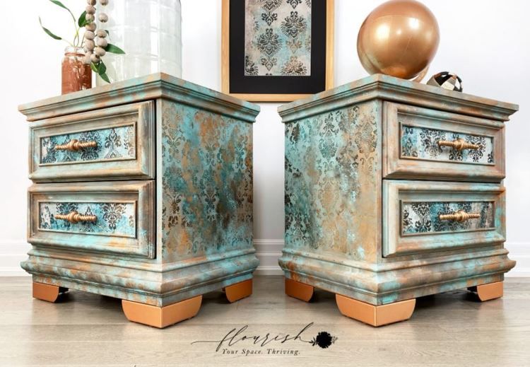 Re Design Tissue Paper - Patina Flourish
