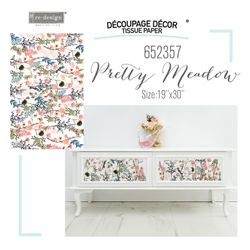 Re Design Tissue Paper - Pretty Meadows 48x76cm