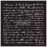 Re Design Schablon - Script ca 46x53cm