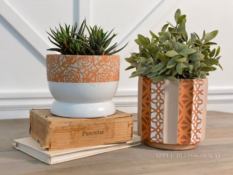 Re Design Schablon STICK & STYLE Tea Rose Garden - @appleblossomway