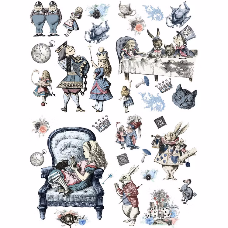 Belles and  Whistles Transfer - Alice in Wonderland