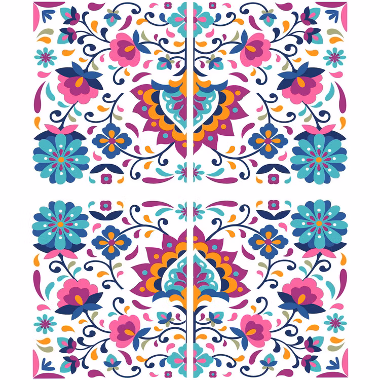 Belles and Whistles Transfer - Latin Floral