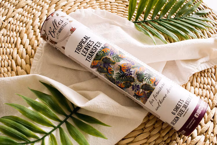 Belles and Whistles Transfer - Tropical Leaves