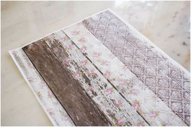 PALLET WOOD PATTERN - Belles & Whistles Rice Papers - Decoupagepapper