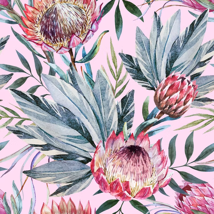 TROPICAL ON PINK - Belles & Whistles Rice Papers - Decoupagepapper