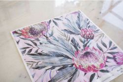 TROPICAL ON PINK - Belles and Whistles Rice Papers: 3st ark à ca 30x32cm