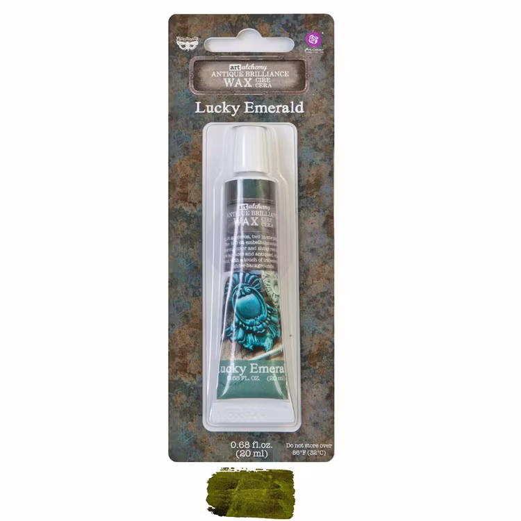 Art Alchemy Antique Brilliance - Metalliskt antikvax LUCKY EMERALD