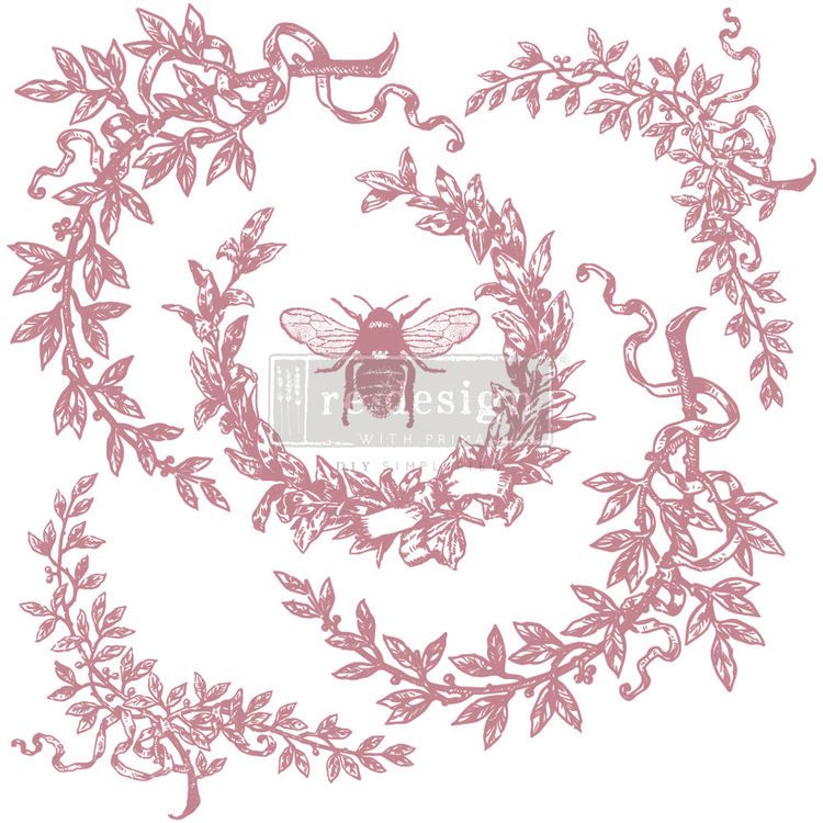 Re Design Dekorstämpel -  French Laurels