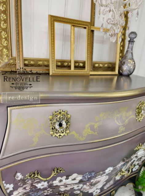 Re Design Dekorstämpel -  Distressed Floral Prints - @renovelleCA