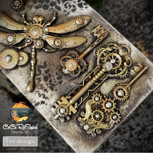 ReDesign Decor Mould - Silikonform - Mechanical Lock & Key - @CeCeReStyled