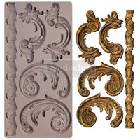 ReDesign Décor Moulds® - Silikonform - Lilian Scrolls (ca 13x25cm)