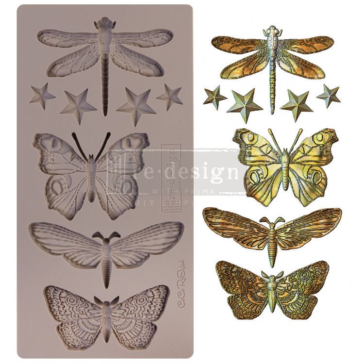 Dekorformar / Silikonformar - ReDesign Decor Mould -  CECE Insecta & Stars
