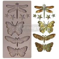 ReDesign Décor Moulds® -  Silikonform - CECE Insecta & Stars (ca 13x25cm)