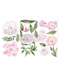 Re Design Décor Transfers® - Morning Peonies LITEN - ca 30x46cm