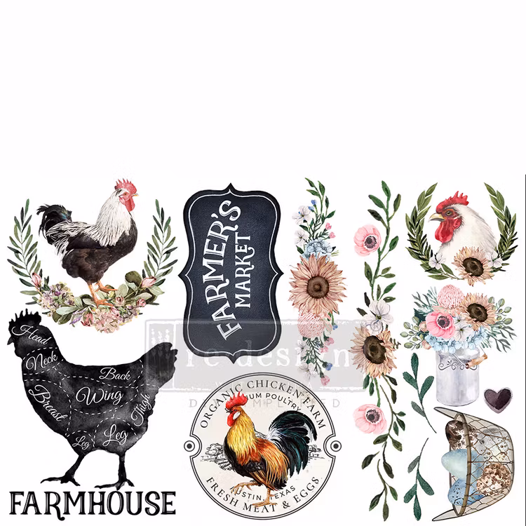 TRANSFER - Re Design Décor Transfers® - Morning Farmhouse