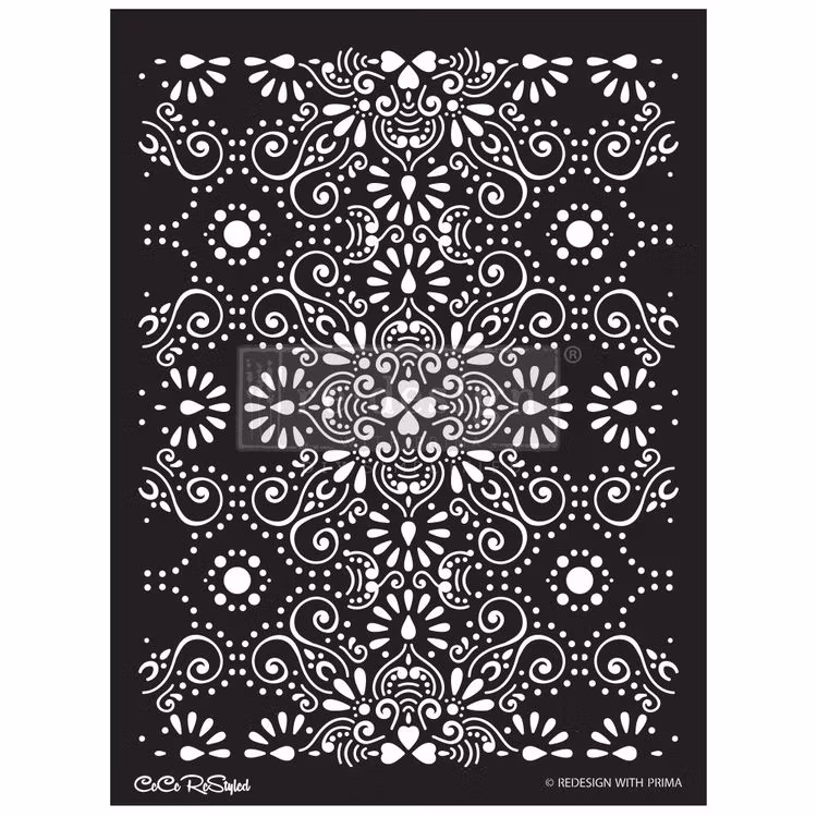 SHABLON - Re Design Decor Stencil - CECE Eastern Abstract