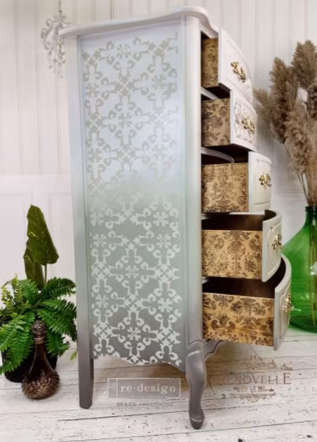 SCHABLON - Re Design Stencil - CECE Gothic Trellis - @renovelleCA
