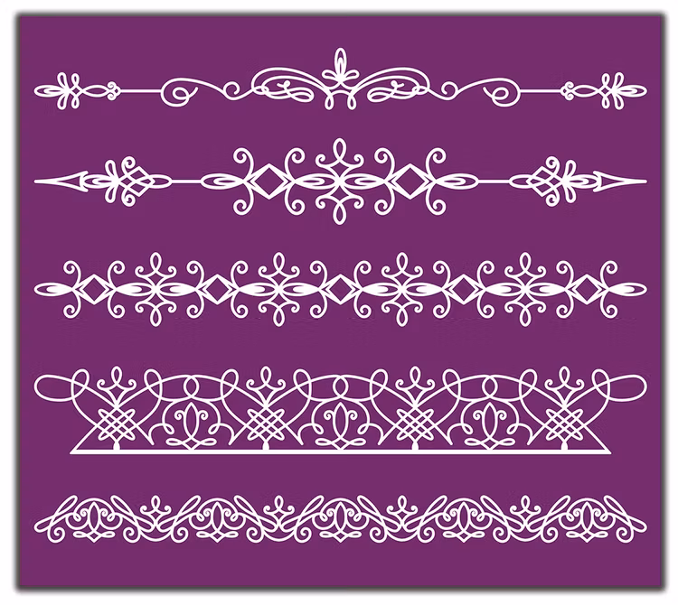 SCHABLONER Belles and Whistles - Silk Screen Stencils - DELICATE LACE