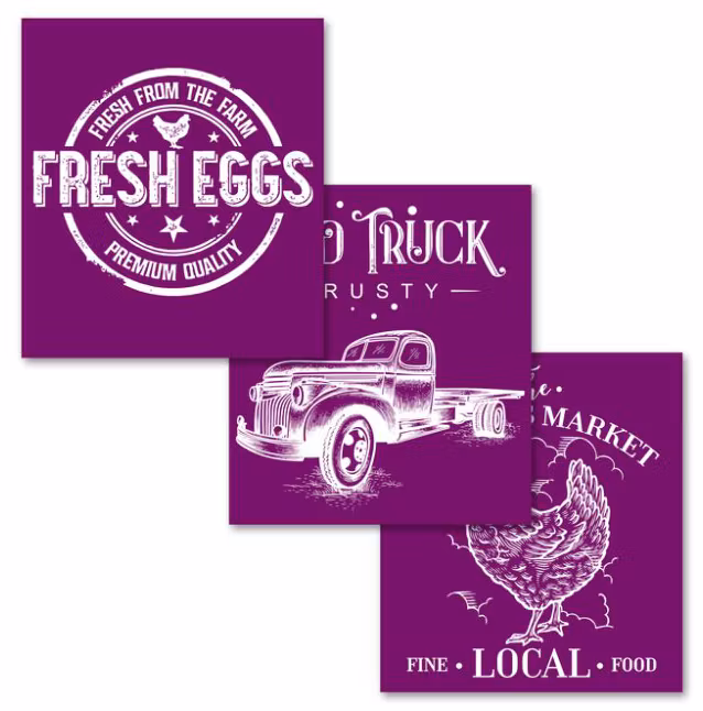 SHABLONER - Belles and Whistles - Silk Screen Stencils - FARMHOUSE