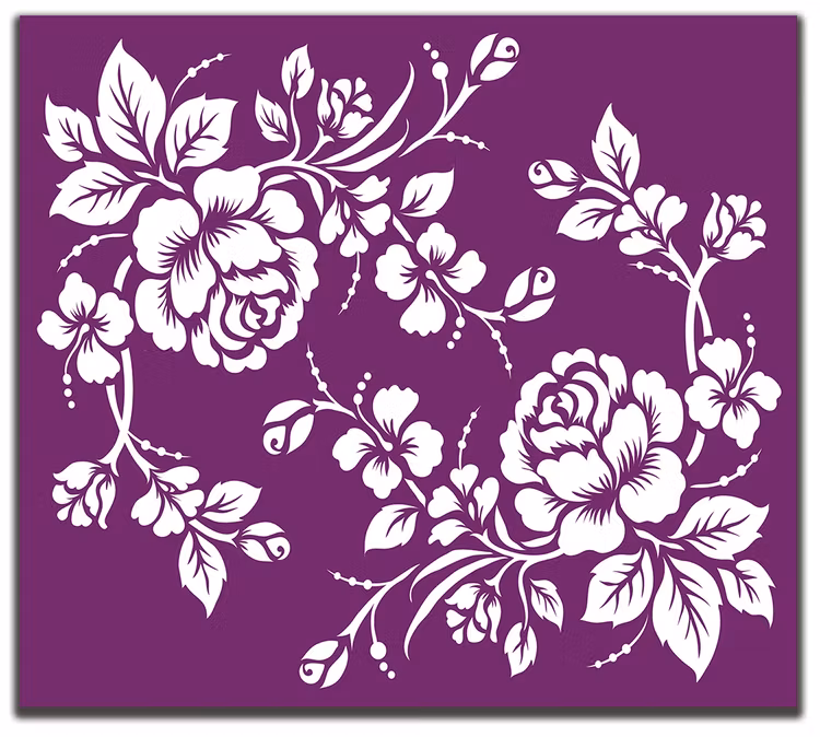 SHABLONER - Belles and Whistles - Silk Screen Stencils - ROSES