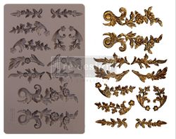 ReDesign Décor Moulds® - Silikonform - Delicate Flora (ca 13x20cm)