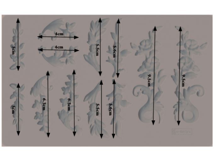 DEKORFORMAR / SILIKONFORMAR ReDesign Decor Moulds® - Delicate Flora
